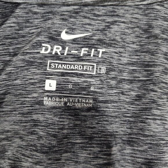 Men's Nike Dri-Fit Full Zip Hooded Sweatshirt Track Jacket Size Large Gray - Picture 8 of 10